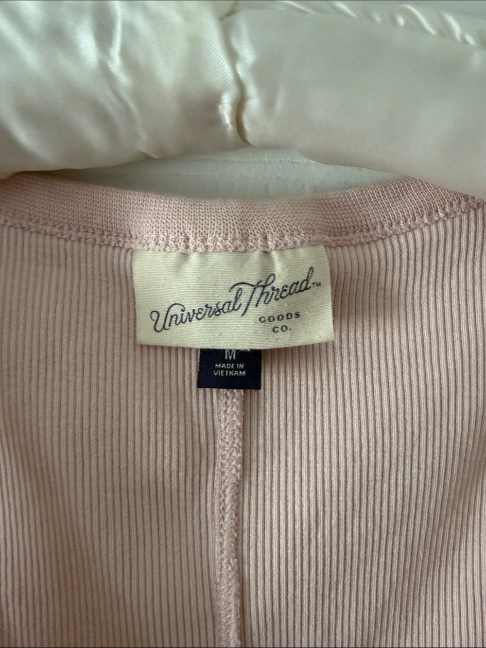 Universal Thread Light Pink Ribbed Scoop Tank - Picture 2 of 3